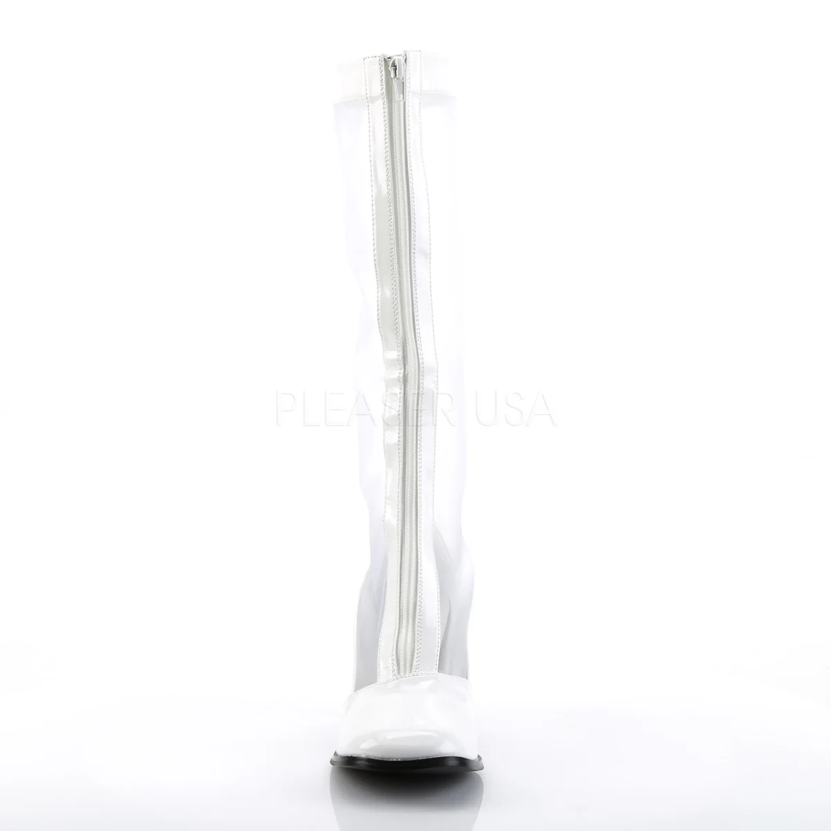 GOGO-307  White Str Patent-Mesh - Image 2
