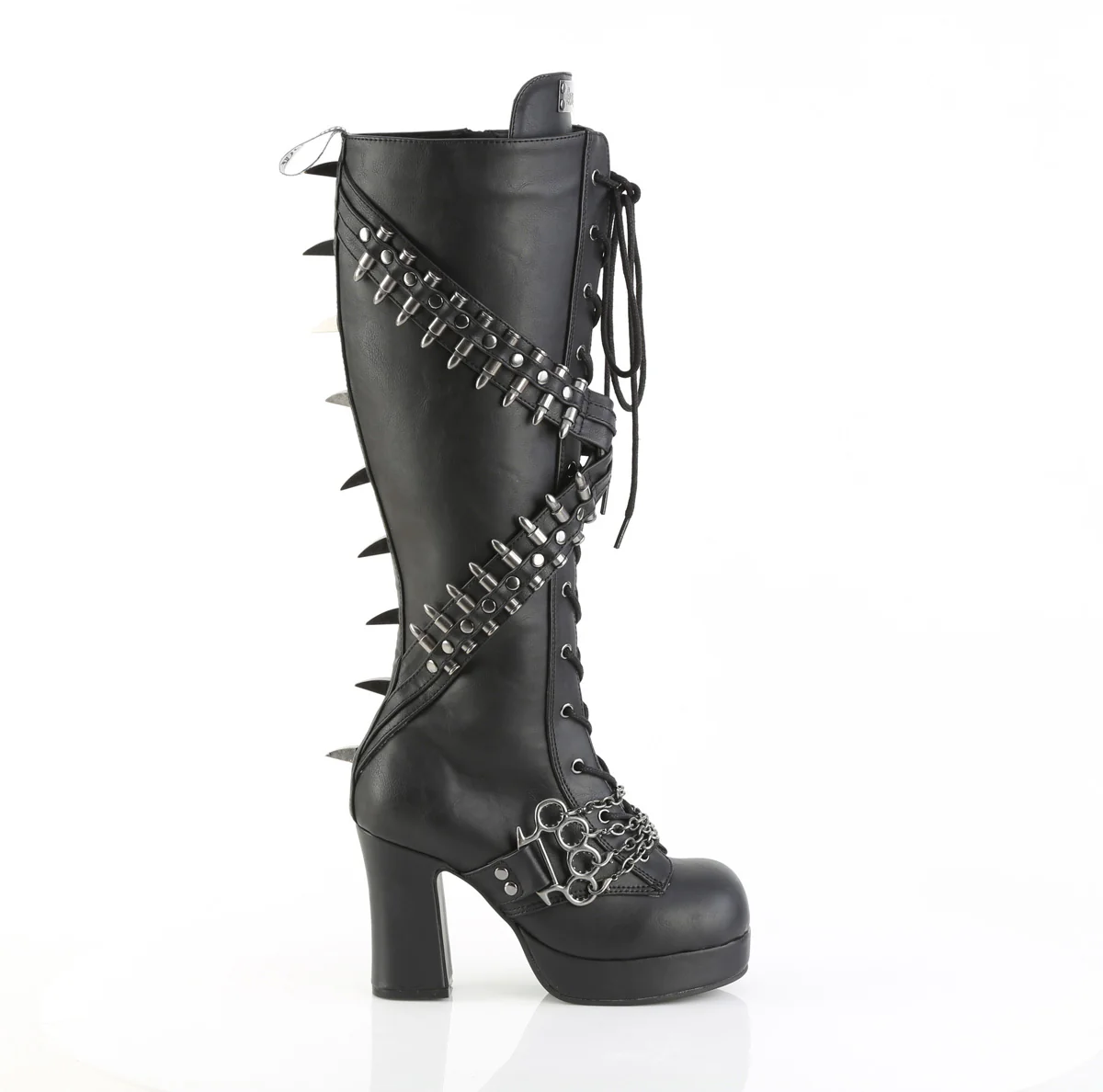 GOTHIKA-108 Black Vegan Leather - Image 5