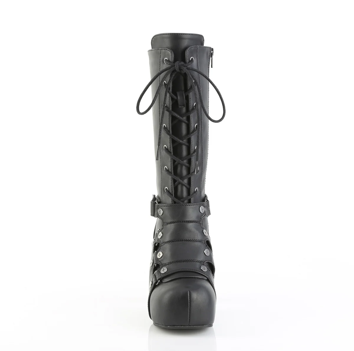 GOTHIKA-152  Black Vegan Leather - Image 2