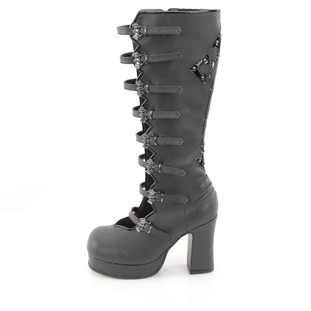 GOTHIKA-160  Black Vegan Leather - Image 3