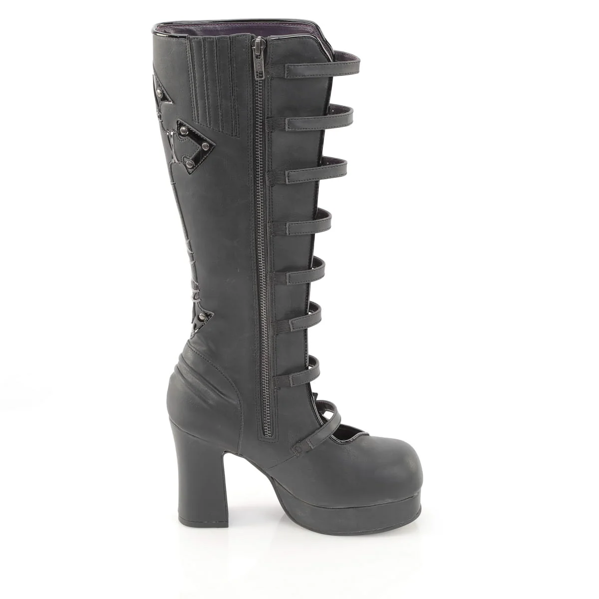 GOTHIKA-160  Black Vegan Leather - Image 5