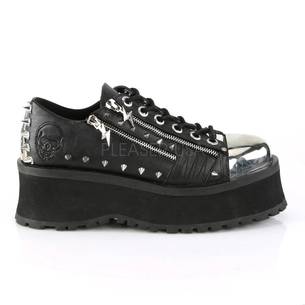 GRAVEDIGGER-04 Black Vegan Leather - Image 4