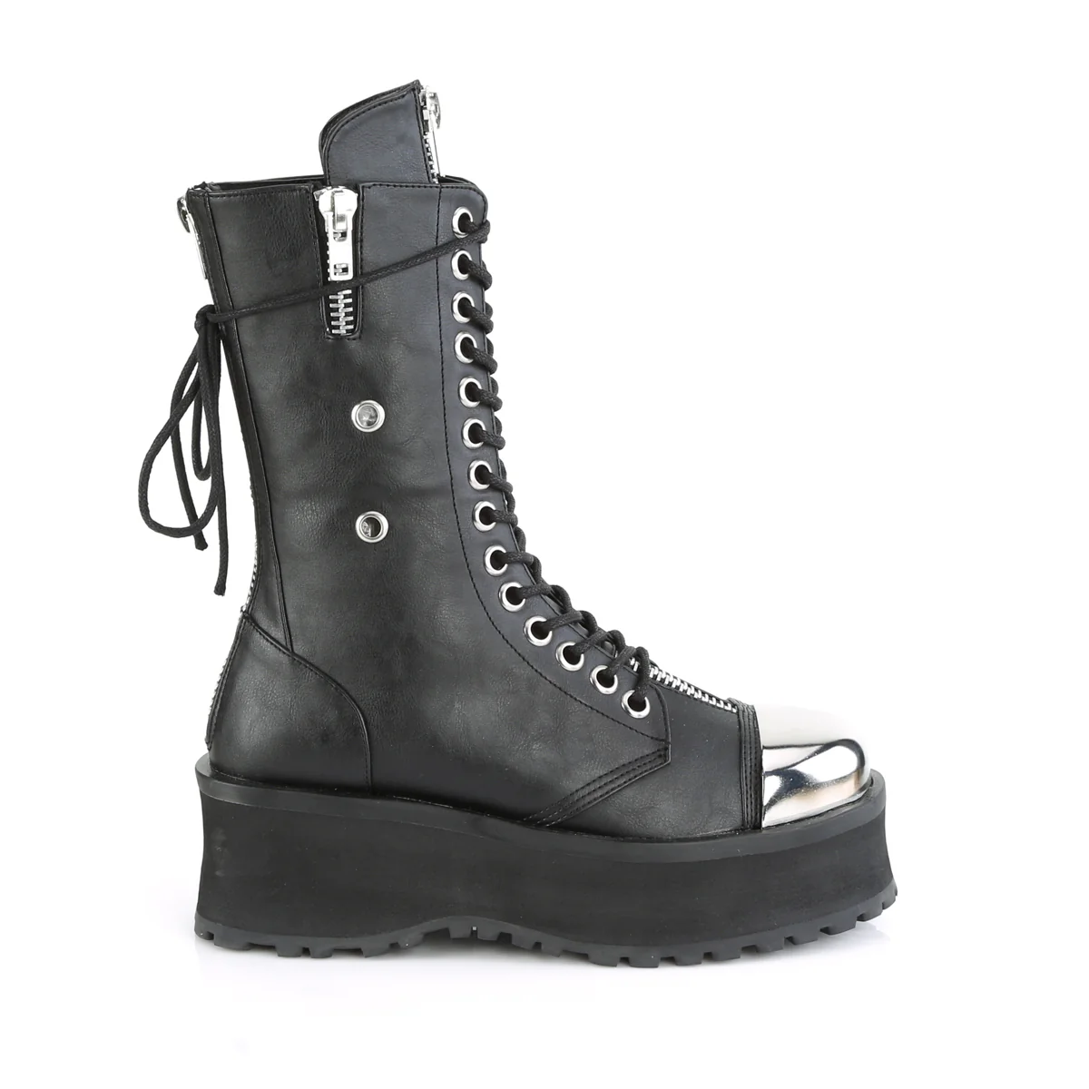 GRAVEDIGGER-14  Black Vegan Leather - Image 5