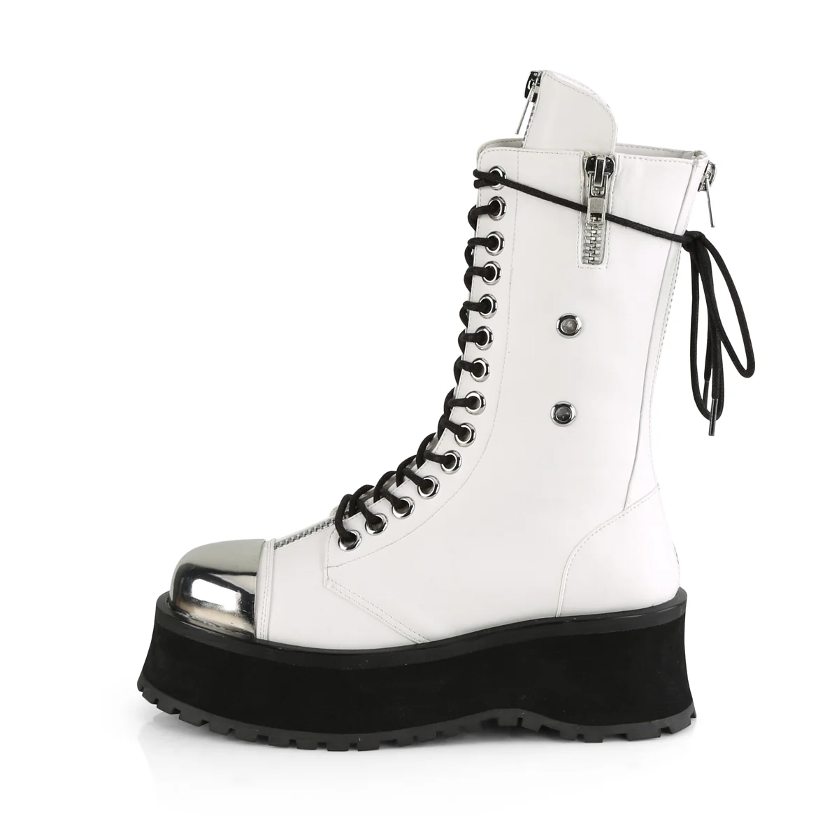 GRAVEDIGGER-14 White Vegan Leather - Image 3