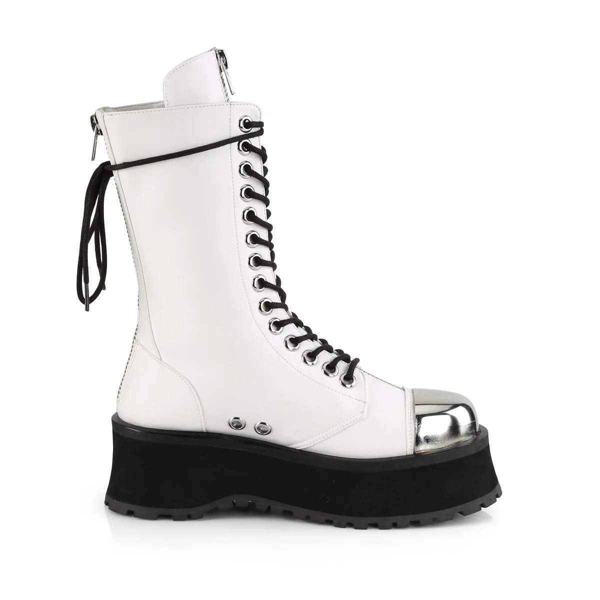 GRAVEDIGGER-14 White Vegan Leather - Image 5