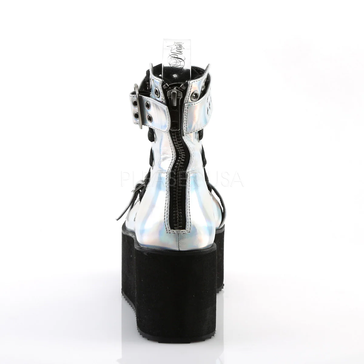 GRIP-105  Silver Hologram Vegan Leather - Image 4