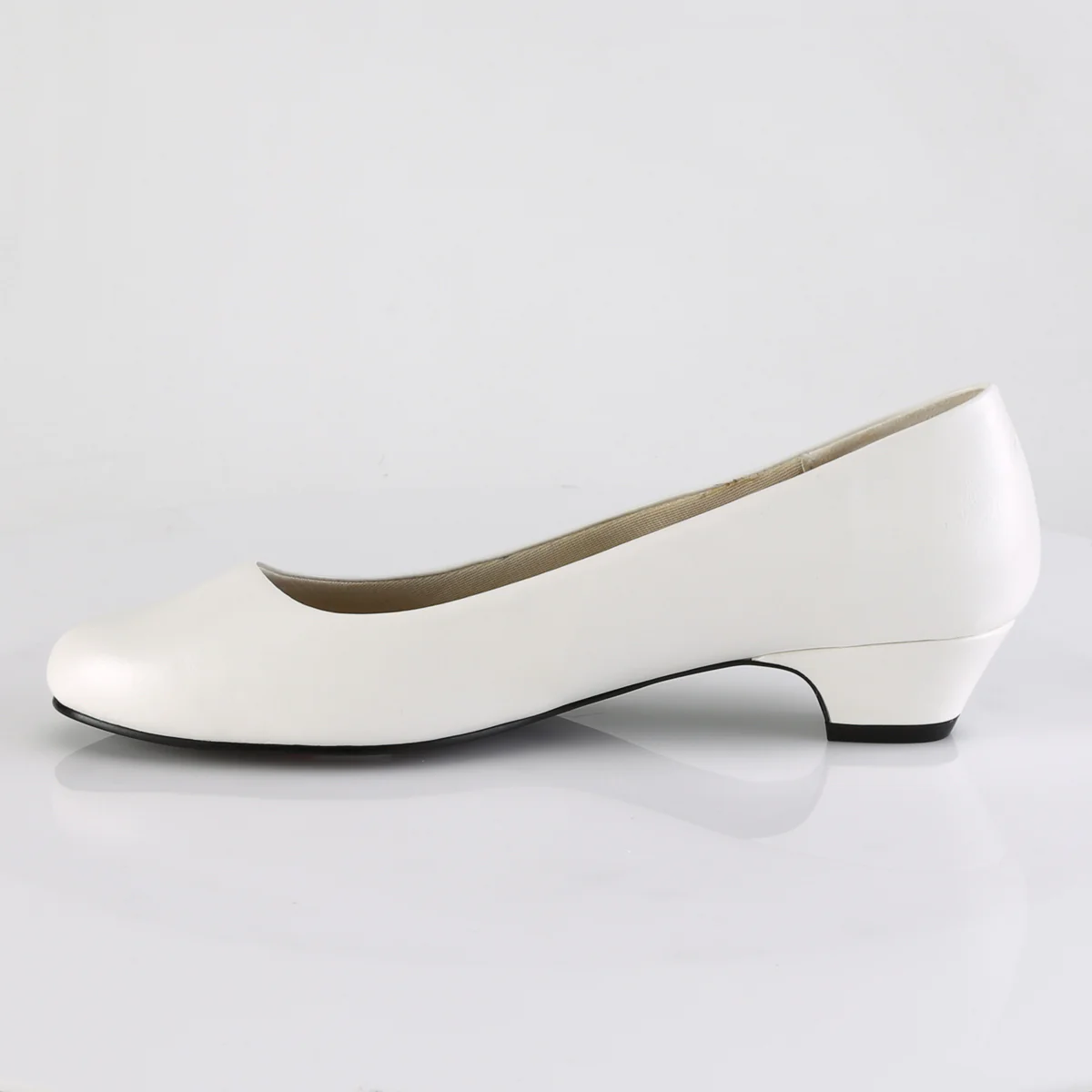 GWEN-01 White Faux Leather - Image 3
