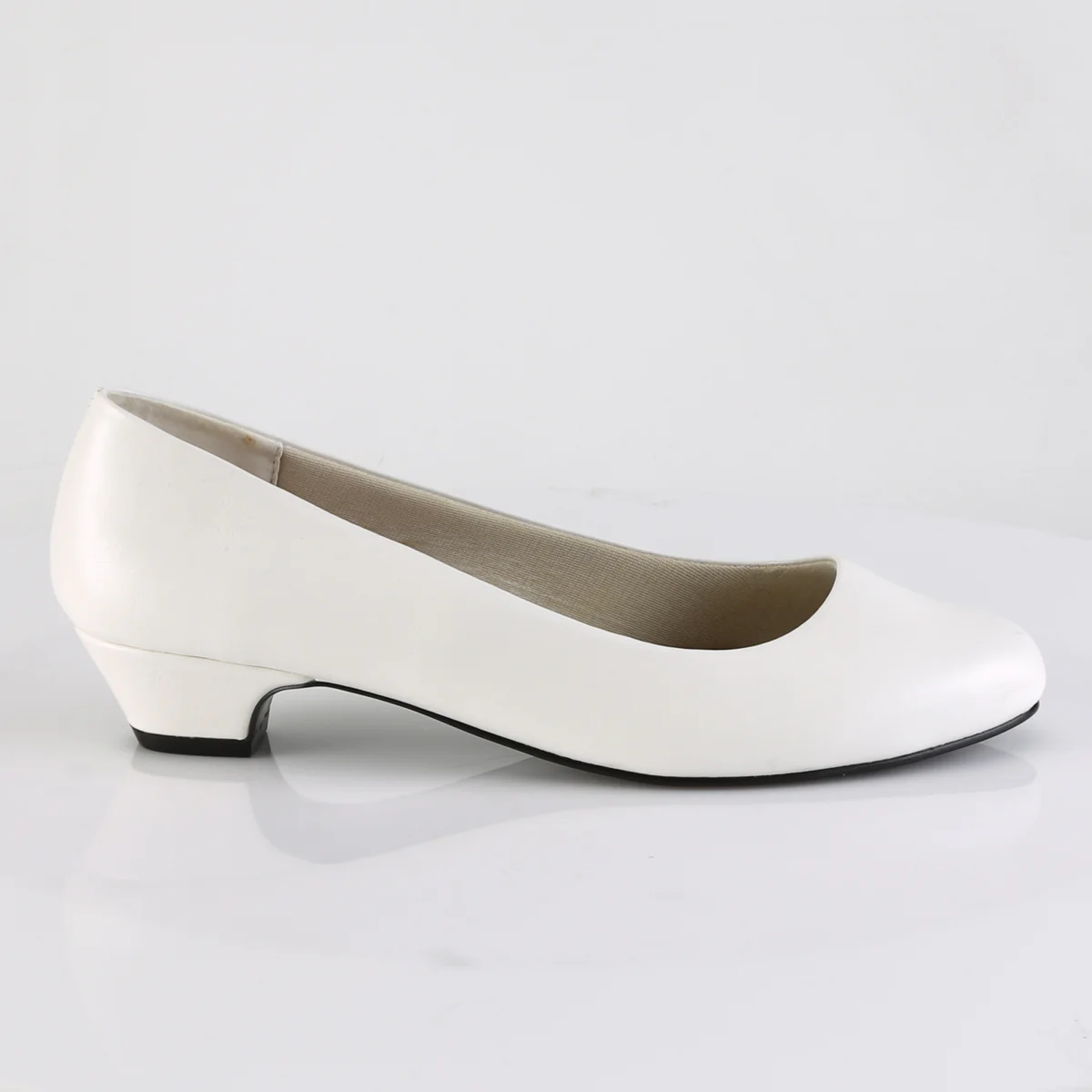 GWEN-01 White Faux Leather - Image 5