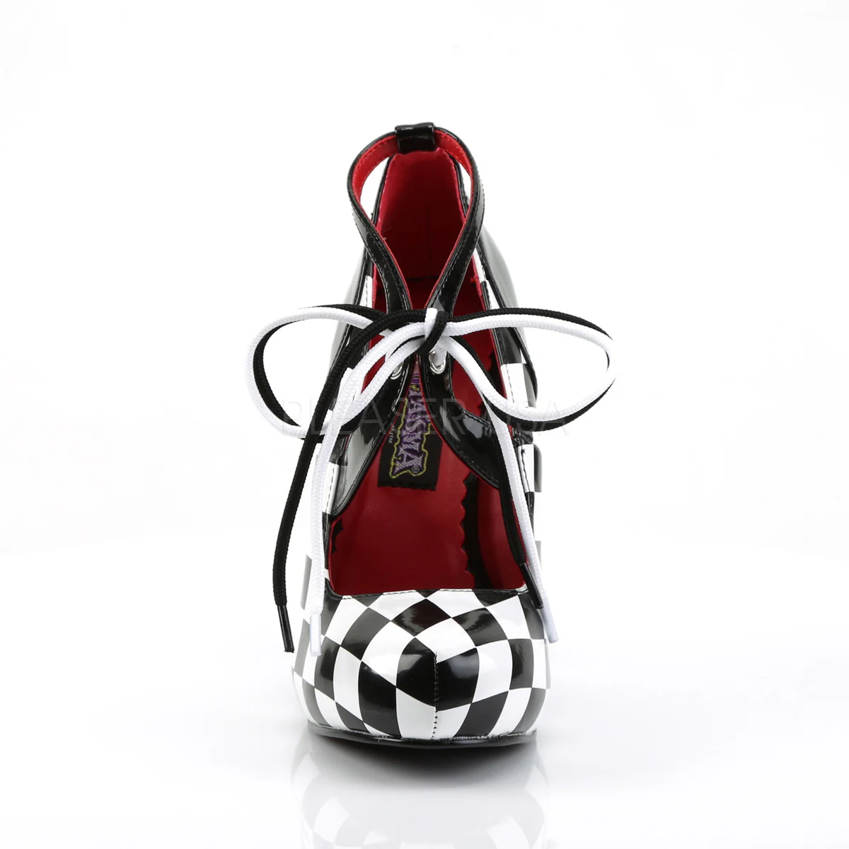 HARLEQUIN-03 Black-White Patent-Checkers - Image 2