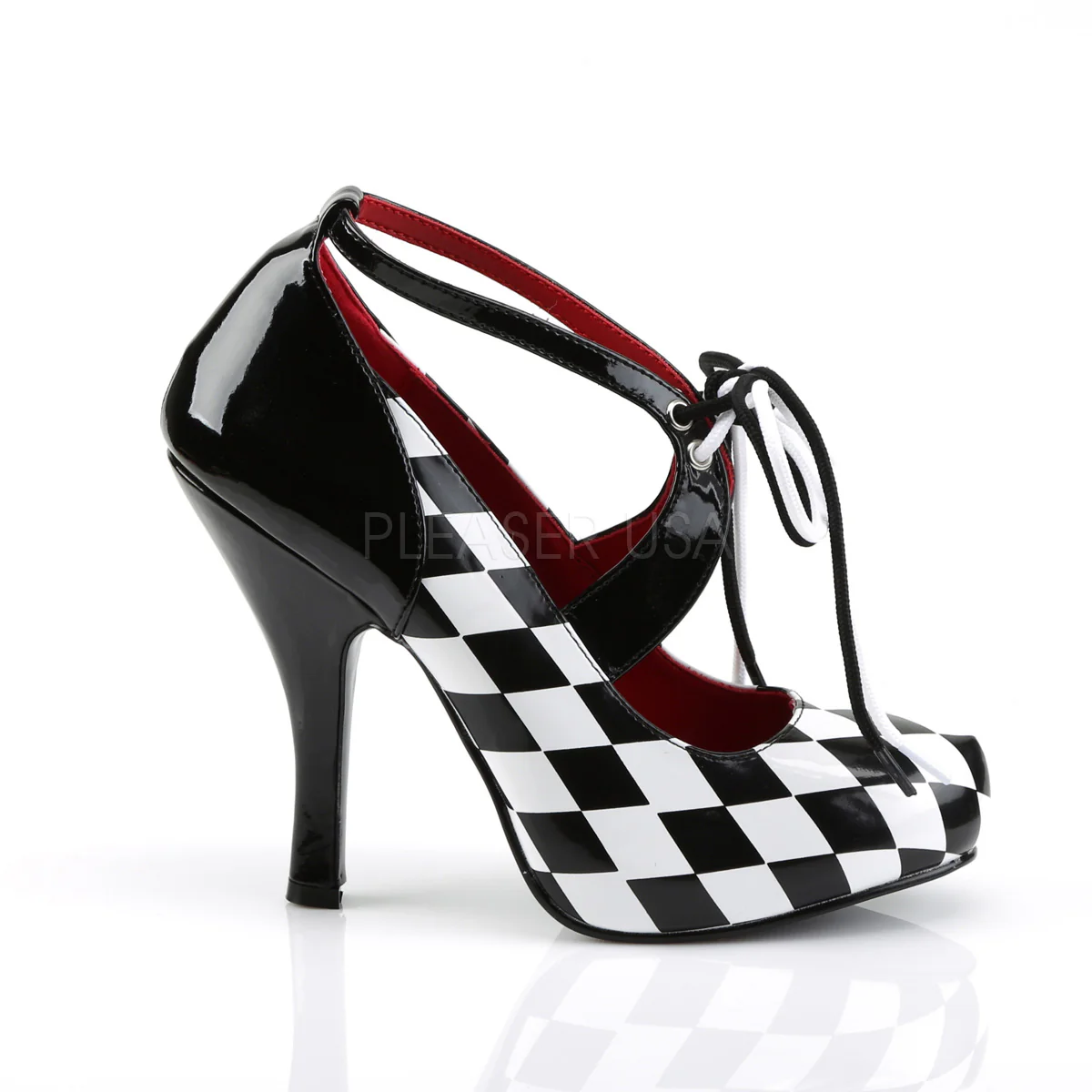 HARLEQUIN-03 Black-White Patent-Checkers - Image 5