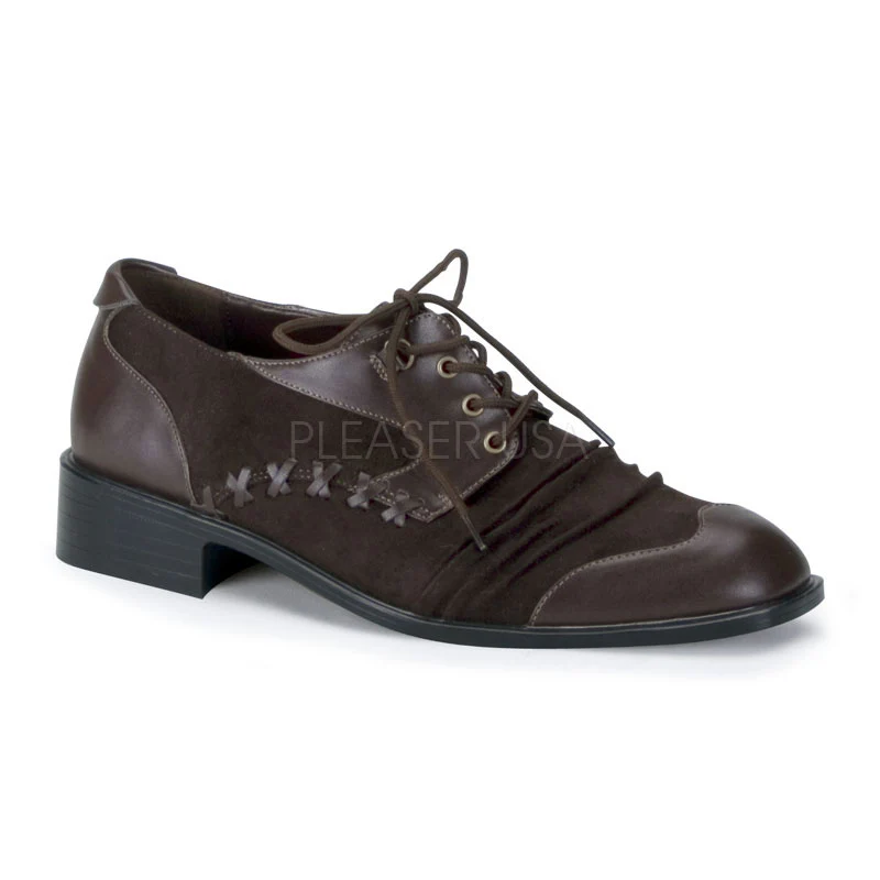 HATTER-02  Brown Pu-Sueded Pu