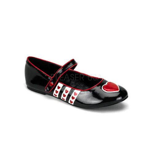 HEARTS-16 Black Patent