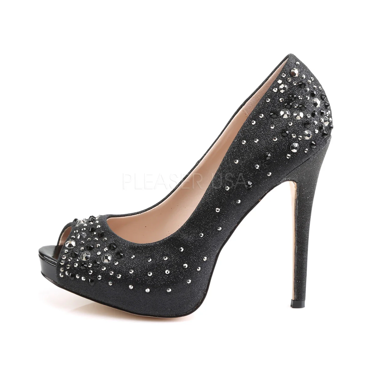 HEIRESS-22R  Black Shimmering Fabric - Image 3