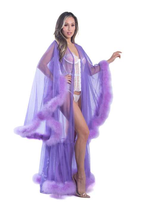 Hollywood Glam Marabou Robe LI532 - Image 6
