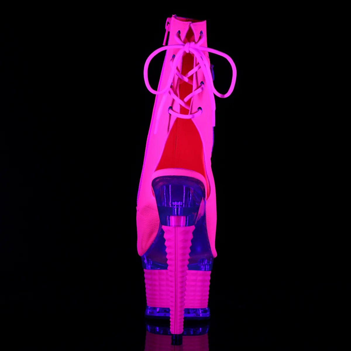 ILLUSION-1018UV  Neon Hot Pink Faux Leather/Hot Pink - Image 4