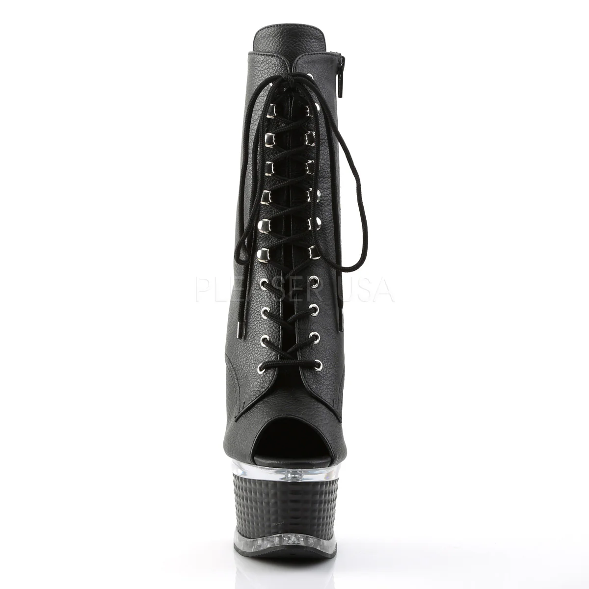 ILLUSION-1021 Black Faux Leather/Black Matte - Image 2