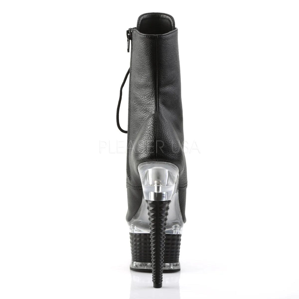 ILLUSION-1021 Black Faux Leather/Black Matte - Image 4
