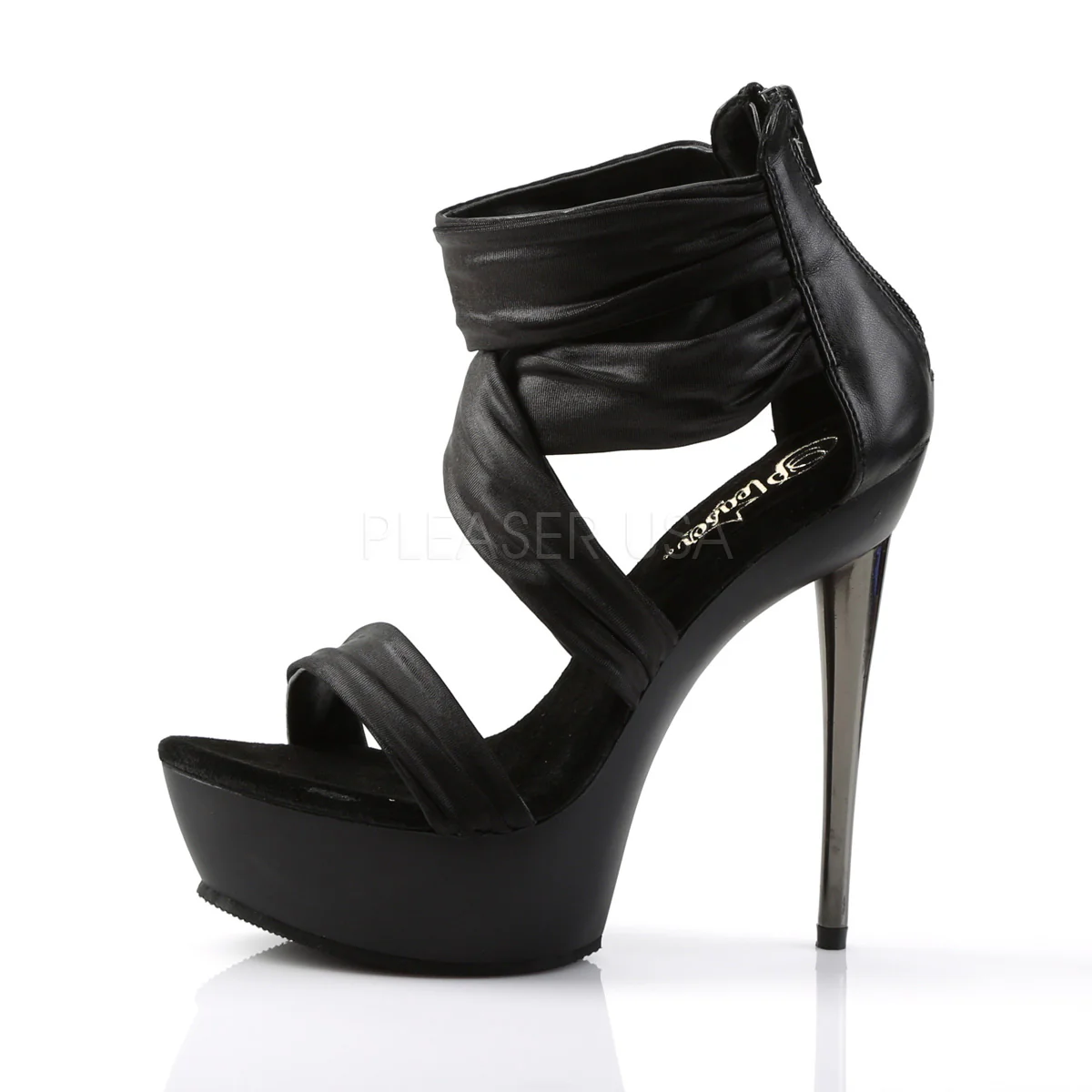 IMPULSE-558  Black Pu-Fabric/Black Matte - Image 3