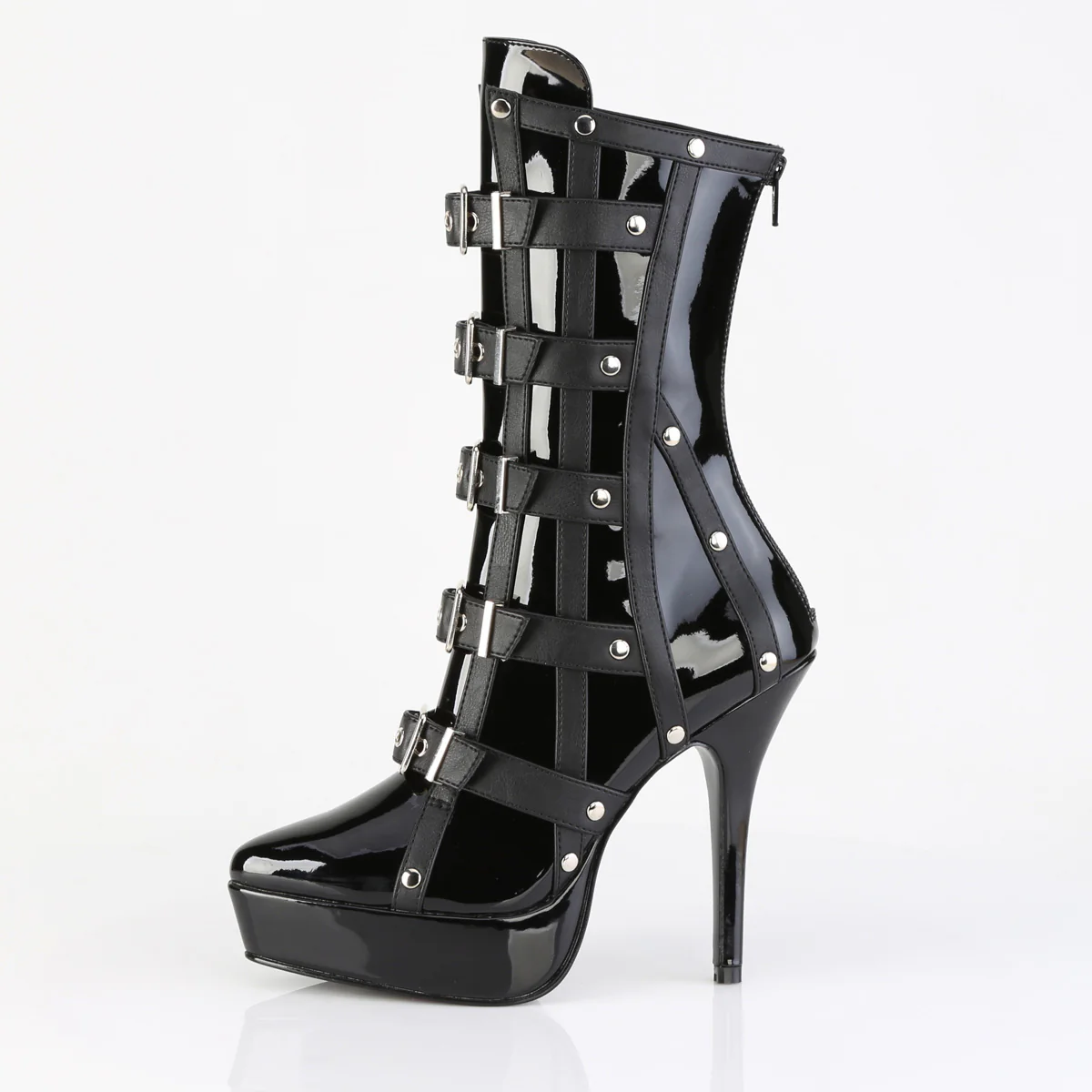 INDULGE-1038  Black Patent - Image 3