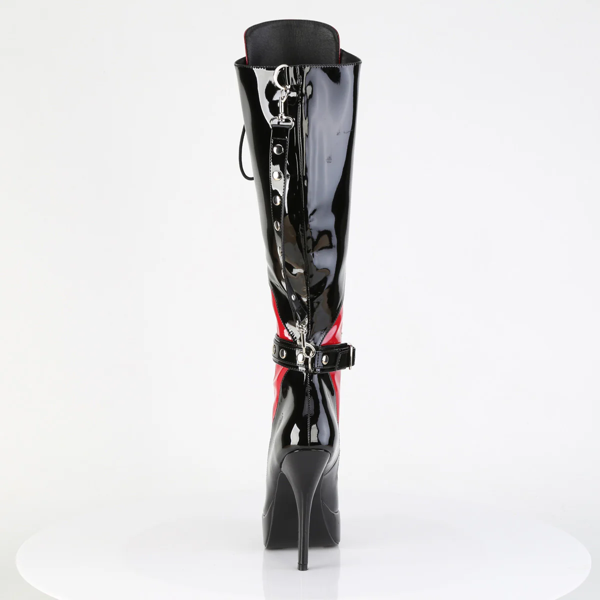 INDULGE-2028 Black-Red Patent - Image 4