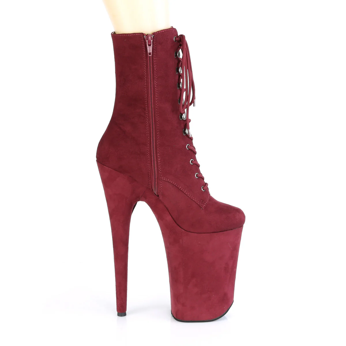 INFINITY-1020FS Burgundy Faux Suede/Burgundy Faux Suede - Image 5