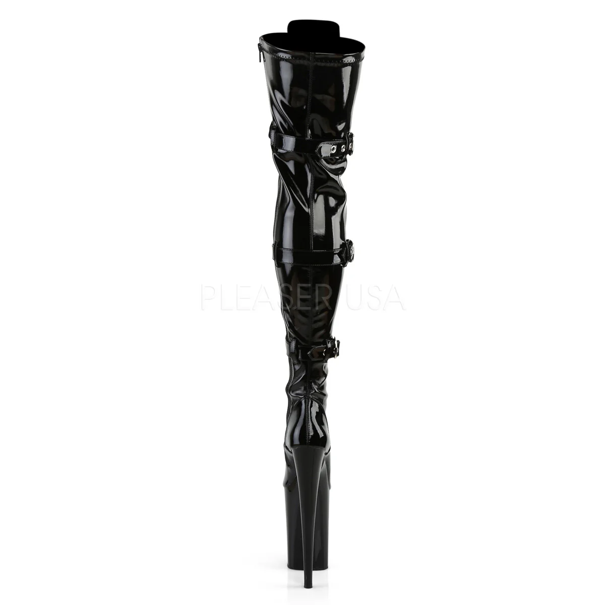 INFINITY-3028  Black Stretch Patent/Black - Image 4