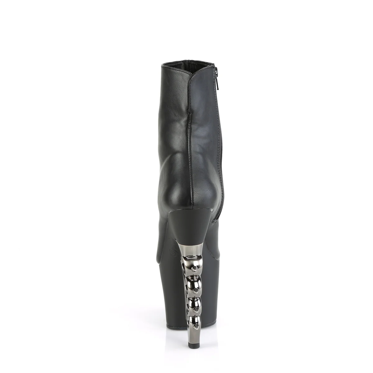 IRONGRIP-1042  Black Faux Leather/Black Matte-Silver Brushed - Image 4