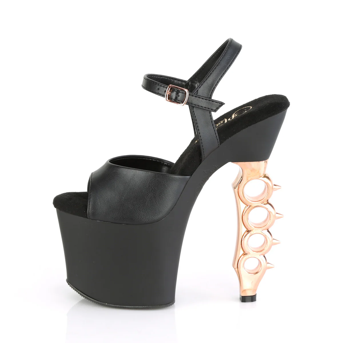 IRONGRIP-709  Black Faux Le./Black Matte-Copper Brushed - Image 3