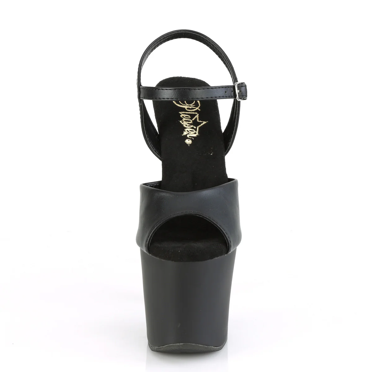 IRONGRIP-709  Black Faux Leather/Black Matte-Silver Brushed - Image 2