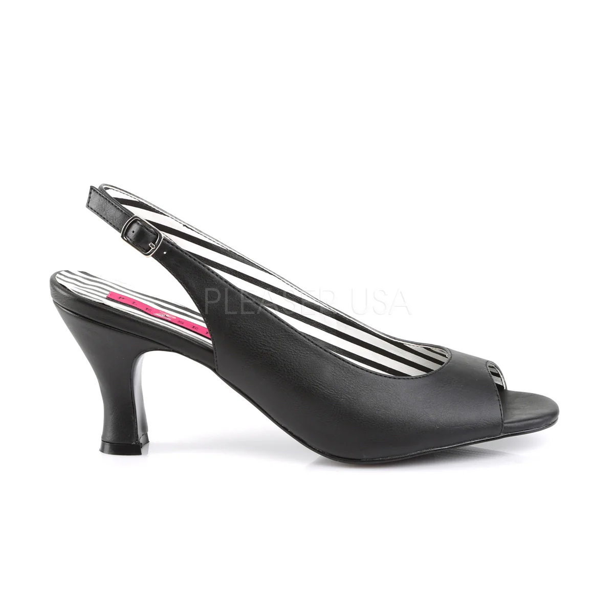 JENNA-02  Black Faux Leather - Image 5