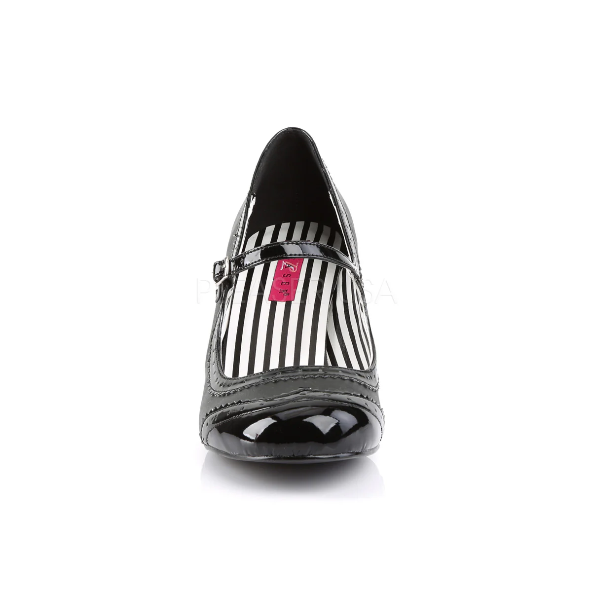 JENNA-06 Black Faux Leather-Patent - Image 2