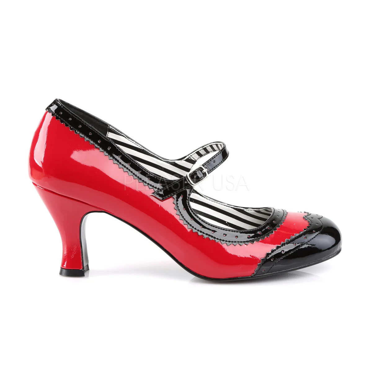 JENNA-06  Red-Black Patent - Image 5