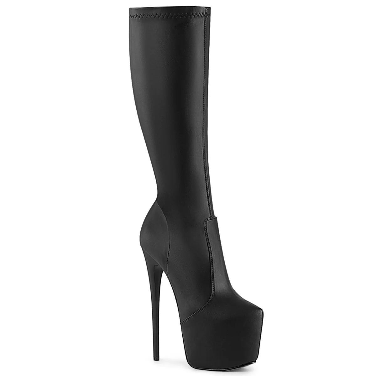 JUBILANT-2000 Black Stretch Faux Leather