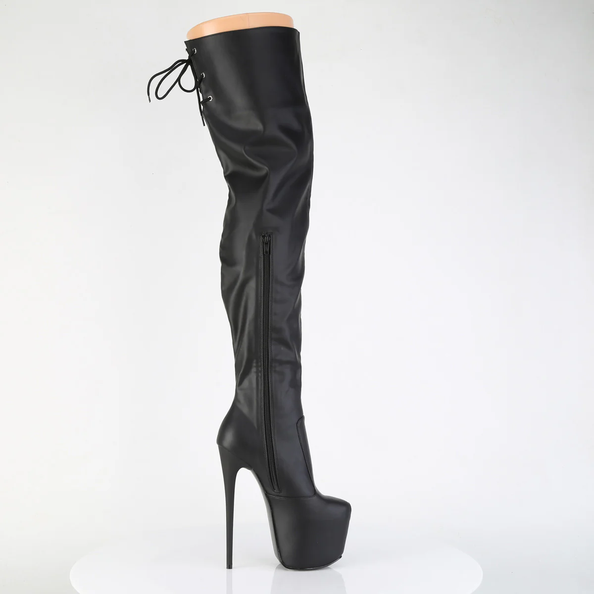 JUBILANT-3007  Black Stretch Faux Leather - Image 5