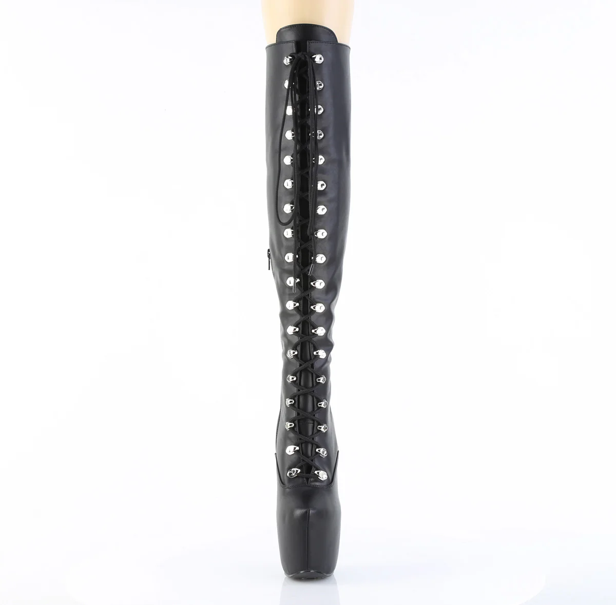 JUBILANT-3012 Black Stretch Faux Leather - Image 2