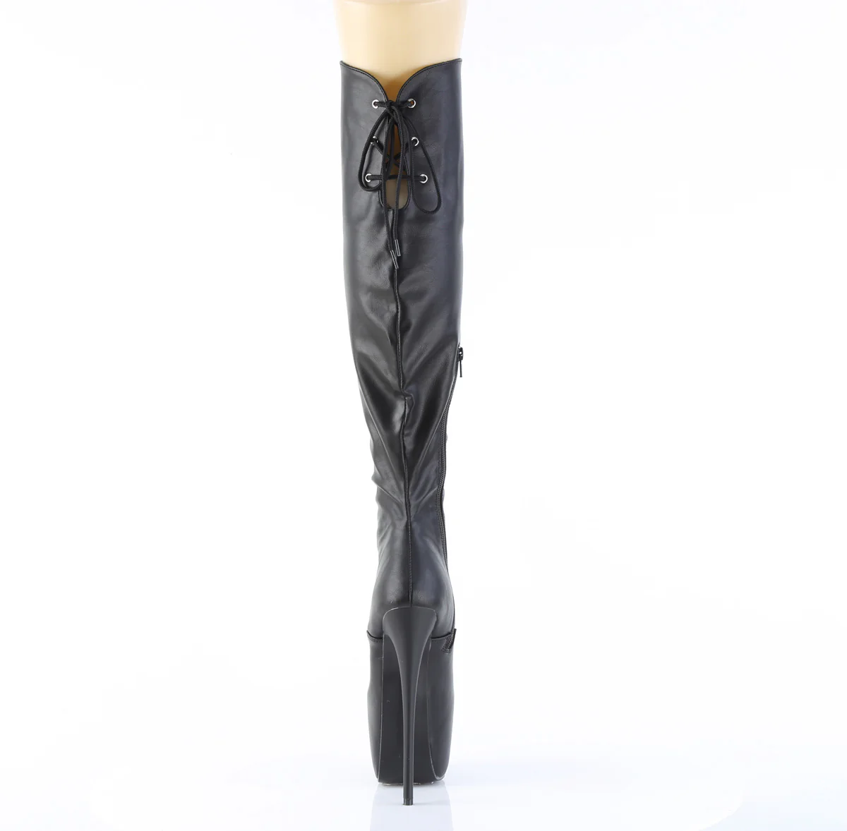 JUBILANT-3012 Black Stretch Faux Leather - Image 4