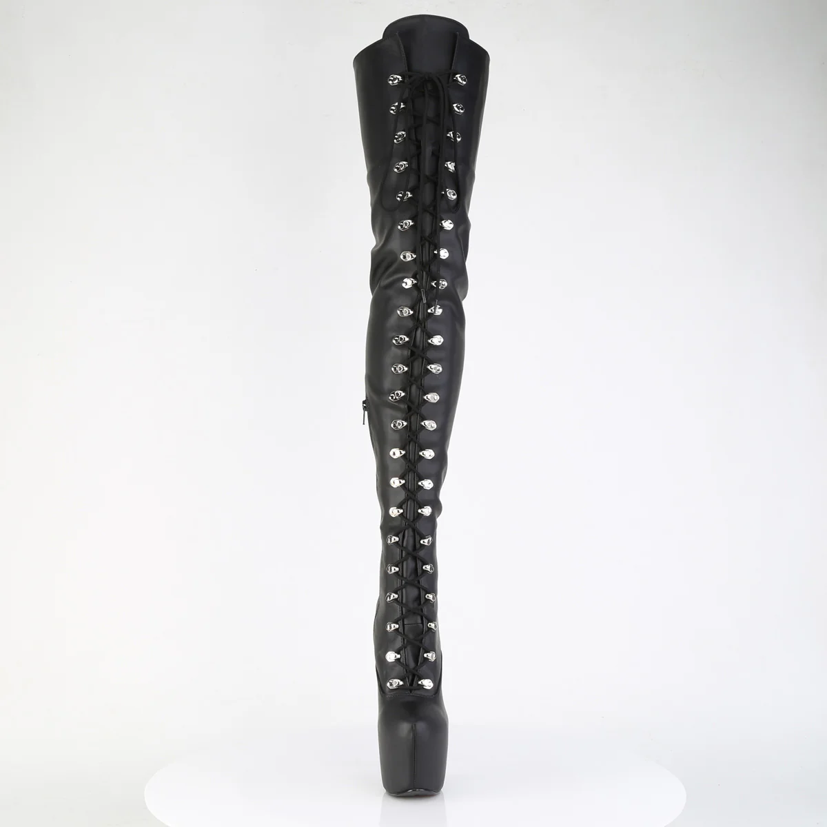JUBILANT-4012  Black Stretch Faux Leather - Image 2