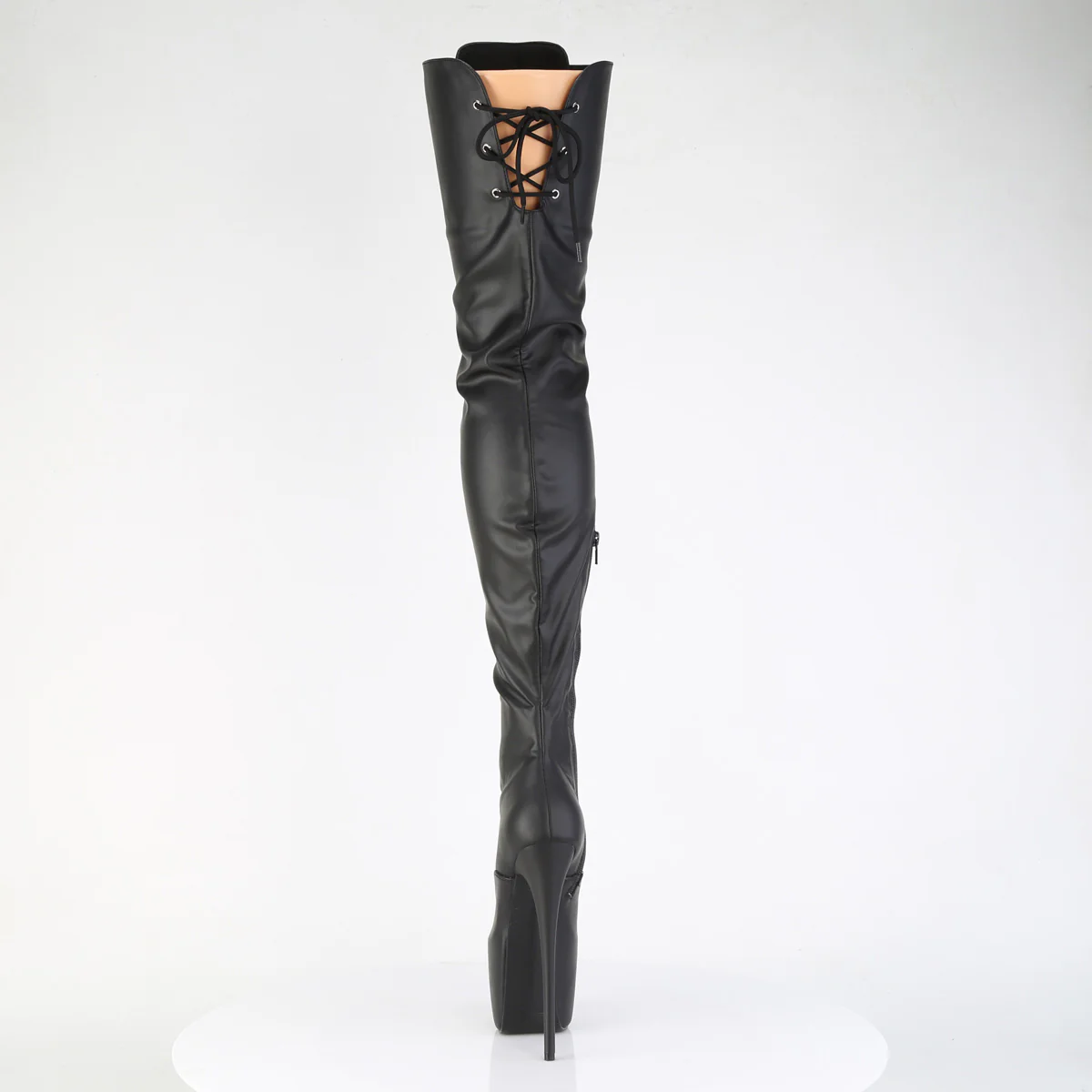 JUBILANT-4012  Black Stretch Faux Leather - Image 4
