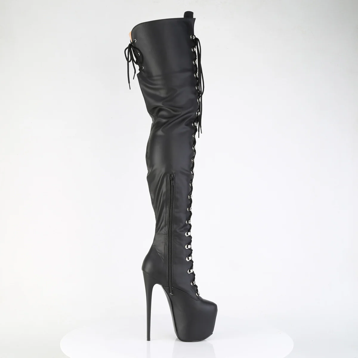 JUBILANT-4012  Black Stretch Faux Leather - Image 5