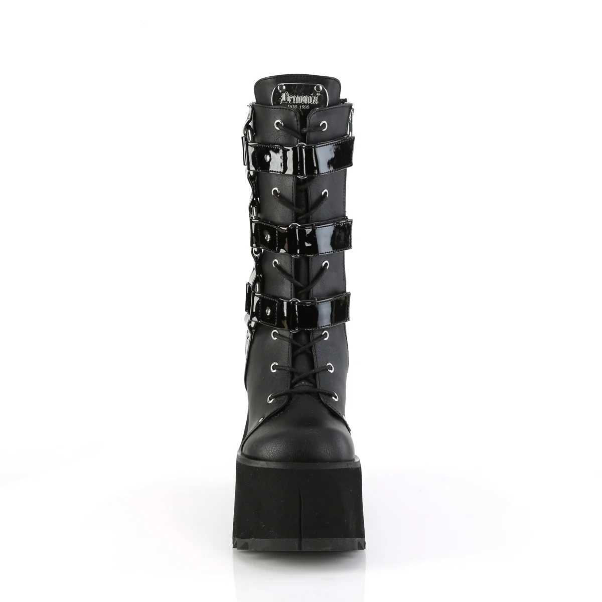 KERA-110  Black Vegan Leather-Patent - Image 2