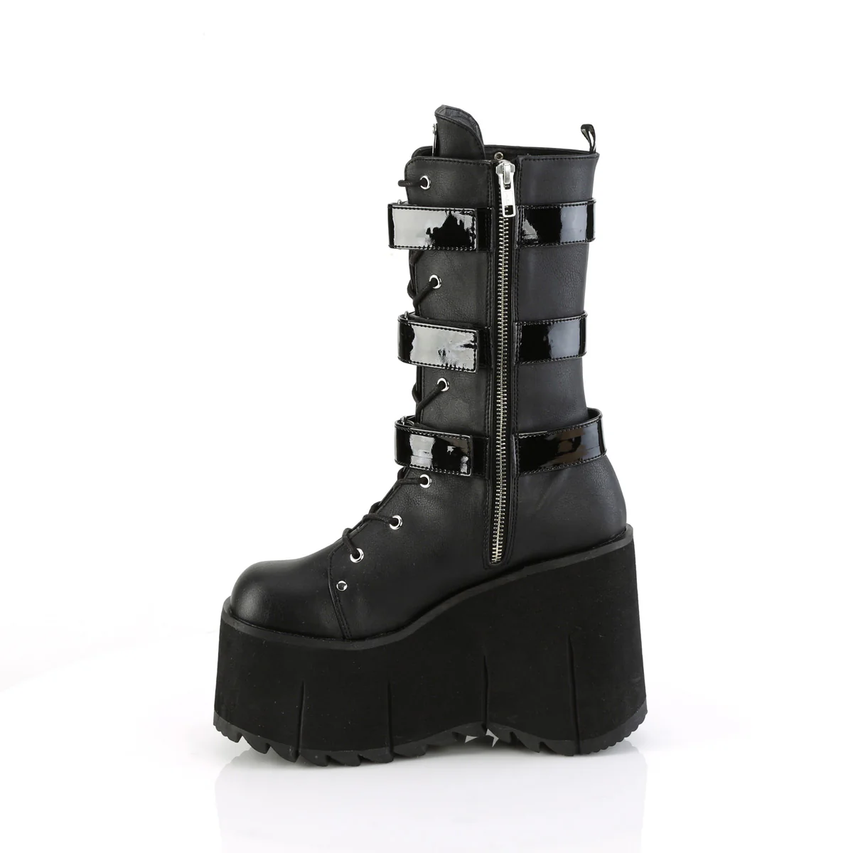 KERA-110  Black Vegan Leather-Patent - Image 3