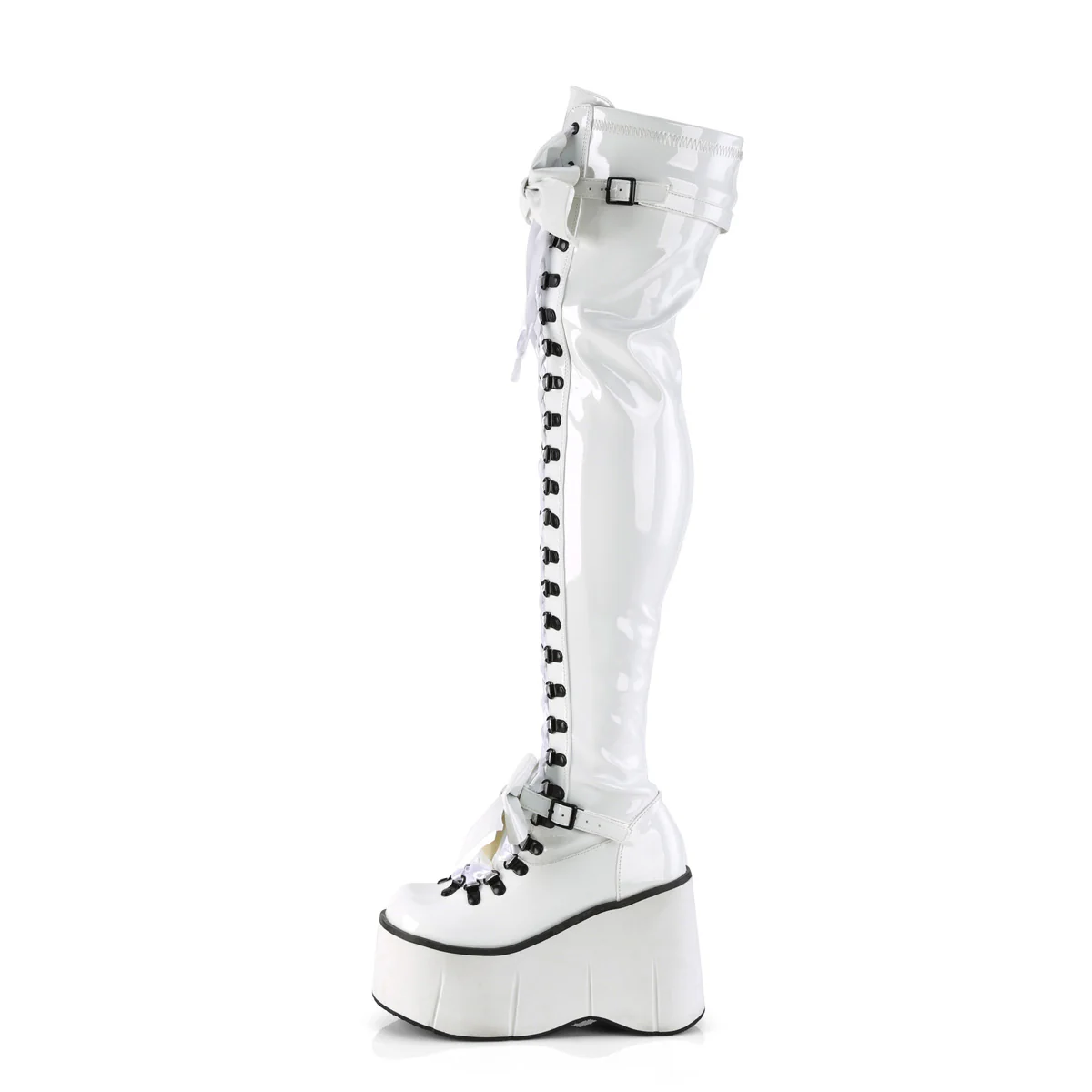KERA-303  White Stretch Patent - Image 3