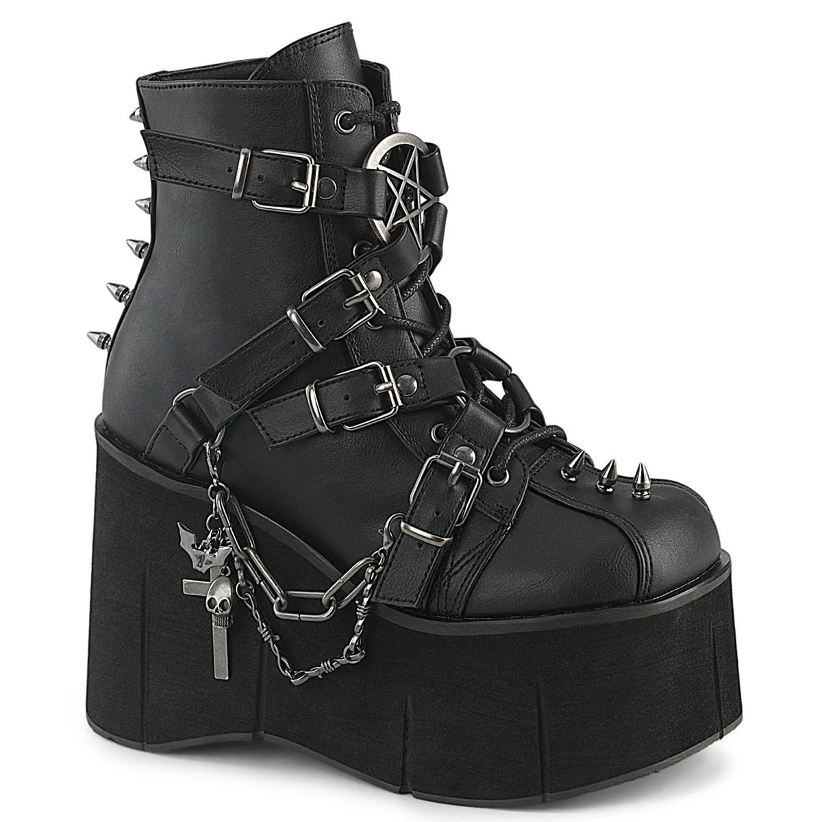 KERA-68  Black Vegan Leather