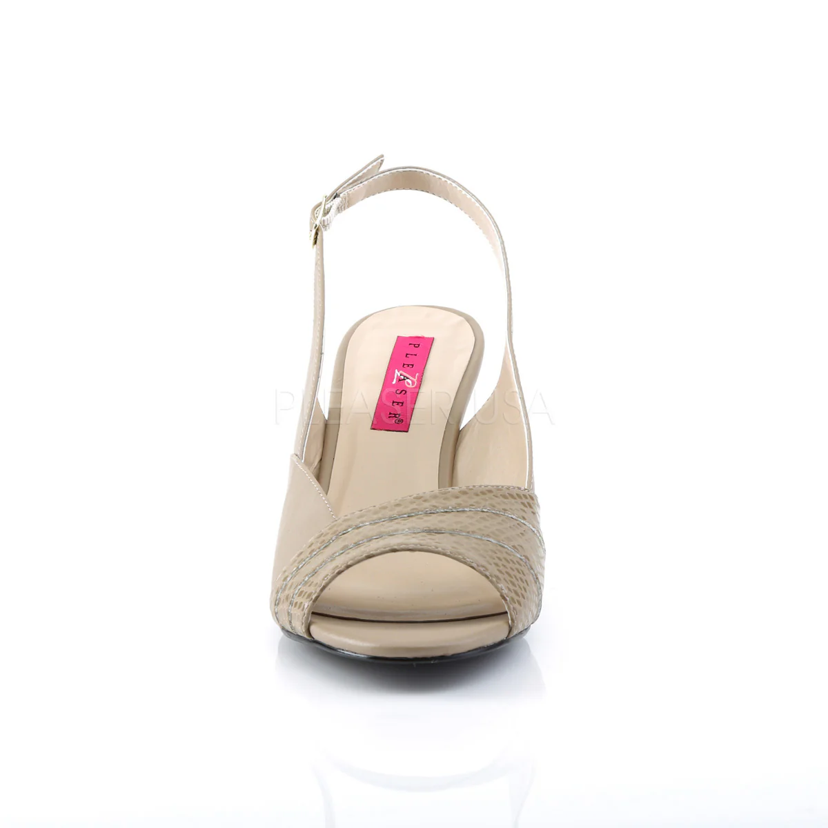 KIMBERLY-01SP Taupe Faux Leather - Image 2