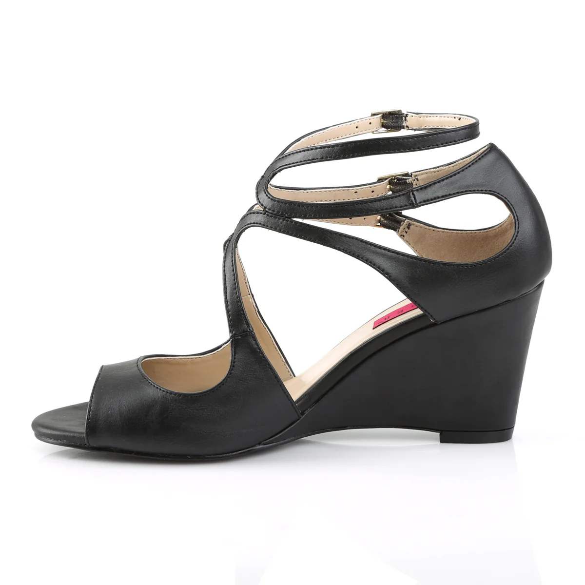 KIMBERLY-04 Black Faux Leather - Image 3
