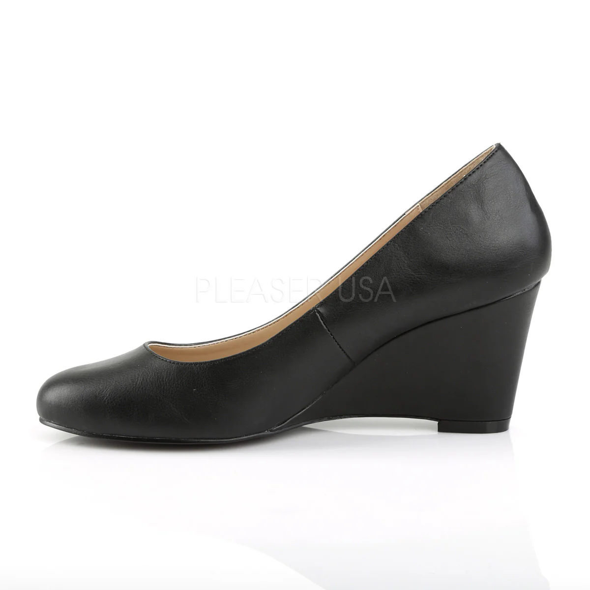 KIMBERLY-08 Black Faux Leather - Image 3