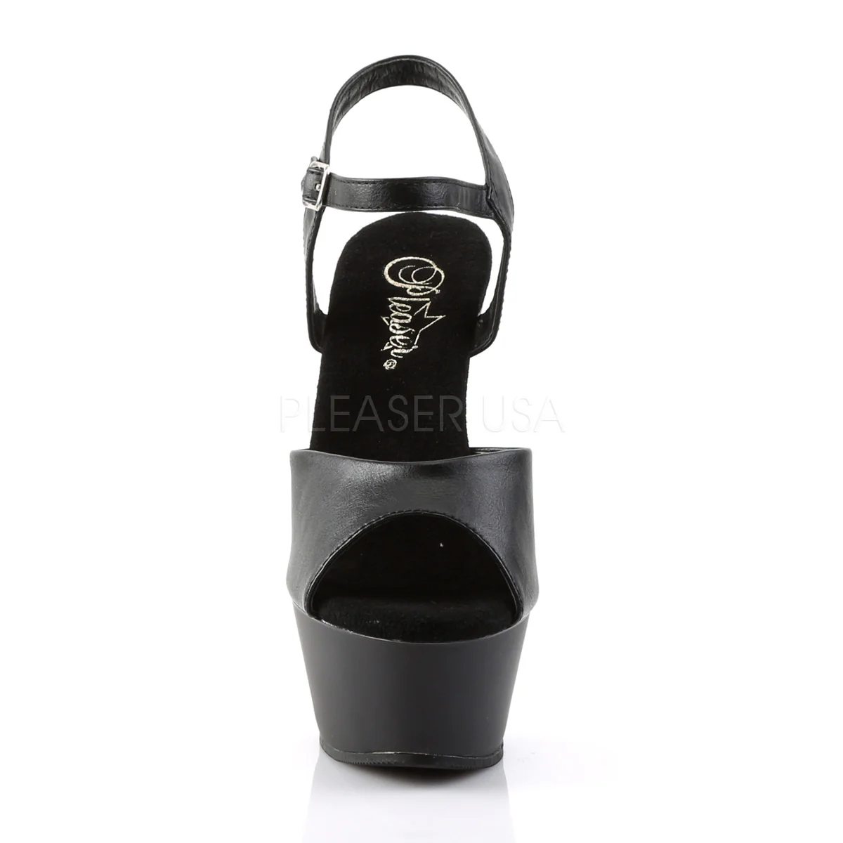 KISS-209  Black Faux Leather/Black Matte - Image 2