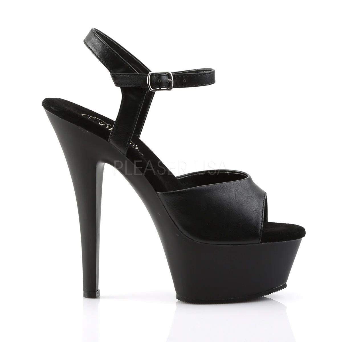 KISS-209  Black Faux Leather/Black Matte - Image 5