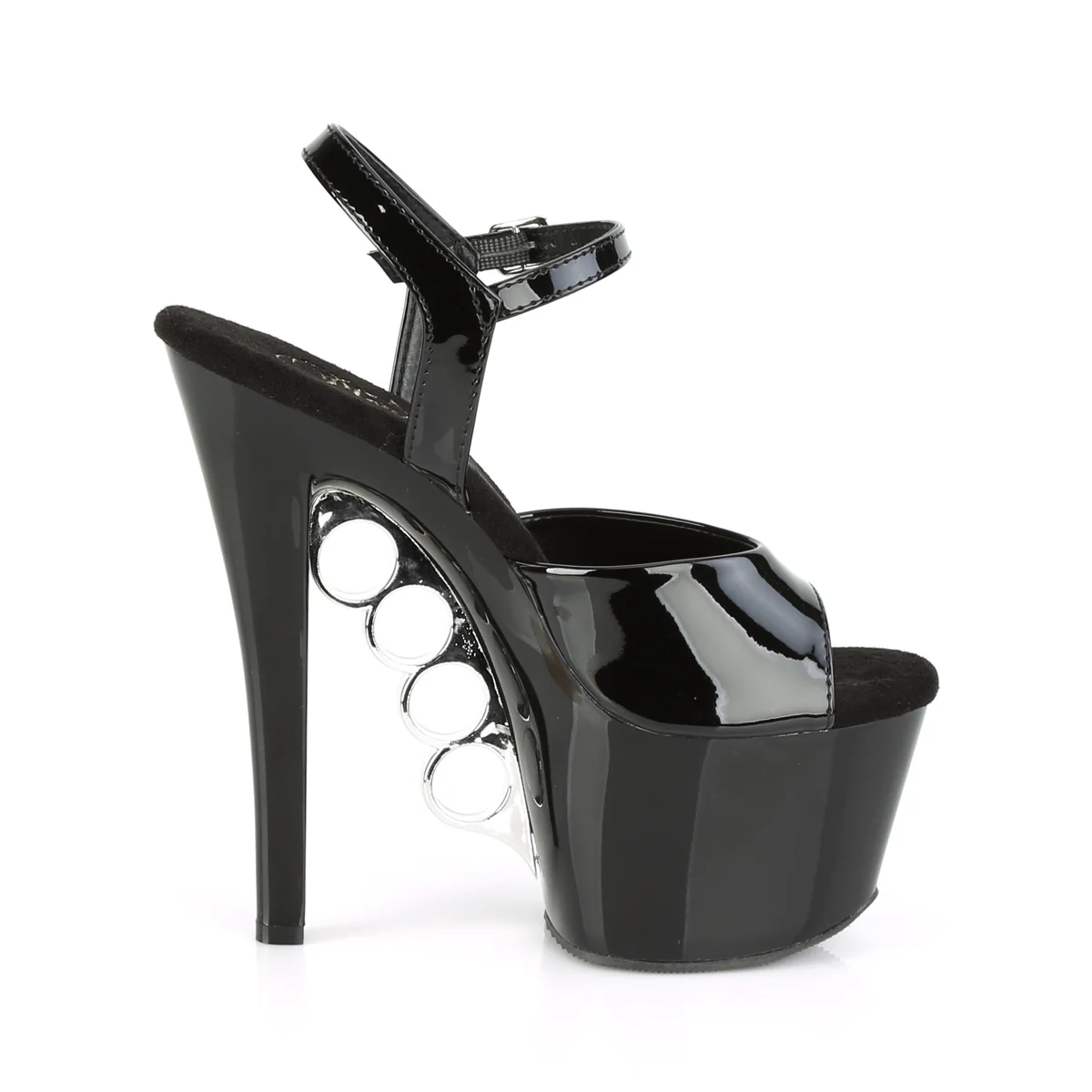 KNUCKS-709 Black Patent/Black - Image 5