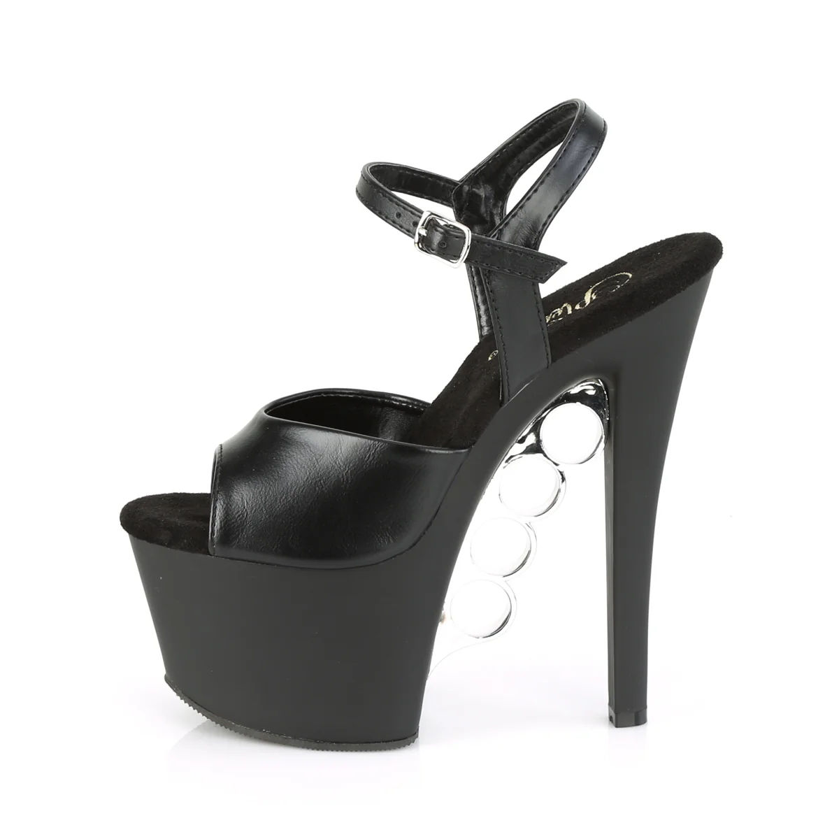 KNUCKS-709 Black Faux Leather/Black Matte - Image 3